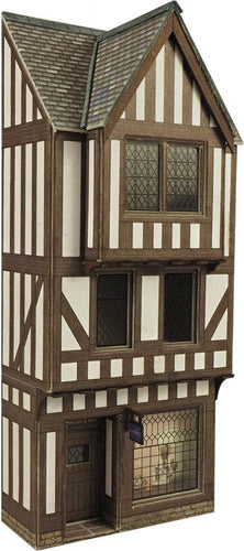 METCALFE PO421 OO/1:76 LOW RELIEF HALF TIMBERED SHOP FRONT - (PRICE INCLUDES DELIVERY)