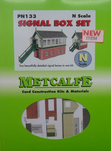 METCALFE PN133 N GAUGE SIGNAL BOX SET - (PRICE INCLUDES DELIVERY)