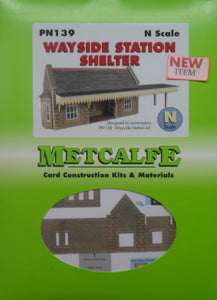 METCALFE PN139 N GAUGE WAYSIDE STATION SHELTER - (PRICE INCLUDES DELIVERY