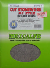 Load image into Gallery viewer, METCALFE CUT STONEWORK PN901 STYLE BUILDER SHEETS - (PRICE INCLUDES DELIVERY)