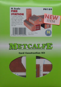 METCALFE PN189 N GAUGE FIRE STATION - (PRICE INCLUDES DELIVERY)