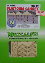 Load image into Gallery viewer, METCALFE PN940 N GAUGE PLATFORM CANOPY - (PRICE INCLUDES DELIVERY)