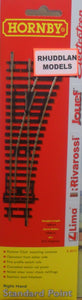 HORNBY R8073 OO/1:76 STANDARD RIGHT HAND POINT - (PRICE INCLUDES DELIVERY)