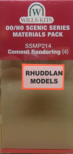 WILLS SSMP214 OO/1:76 CEMENT RENDERING (4) - (PRICE INCLUDES DELIVERY)