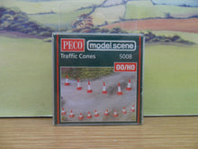 Load image into Gallery viewer, PECO MODEL SCENE 5008 OO/1:76 TRAFFIC CONES - (PRICE INCLUDES DELIVERY)