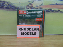 Load image into Gallery viewer, PECO MODEL SCENE 5108 OO/1:76 PIGS &amp; TROUGH - (PRICE INCLUDES DELIVERY)