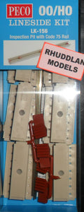 PECO LK-156 OO/1:76 INSPECTION PIT WITH CODE 75 RAIL - (PRICE INCLUDES DELIVERY)