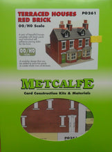 Load image into Gallery viewer, METCALFE PO261 OO/1.76 TERRACED HOUSES RED BRICK - (PRICE INCLUDES DELIVERY)