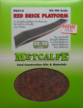 Load image into Gallery viewer, METCALFE PO216 OO/1.76  RED BRICK PLATFORM - (PRICE INCLUDES DELIVERY)