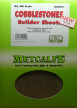 Load image into Gallery viewer, METCALFE M0051 OO/1.76 COBBLESTONES BUILDER SHEETS - (PRICE INCLUDES DELIVERY)