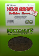 Load image into Gallery viewer, METCALFE M0052 OO/1.76 DRESSED GRITSTONE BUILDER SHEETS - (PRICE INCLUDES DELIVERY)