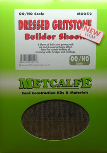 METCALFE M0052 OO/1.76 DRESSED GRITSTONE BUILDER SHEETS - (PRICE INCLUDES DELIVERY)