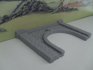New No.2 N gauge double tunnel entrance unpainted.