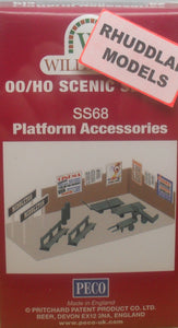 WILLS SS68 OO/1:76 PLATFORM ACCESORIES - (PRICE INCLUDES DELIVERY)