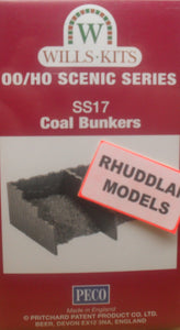 WILLS SS17 OO/1:76 COAL BUNKERS - (PRICE INCLUDES DELIVERY)