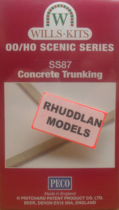 WILLS SS87 OO/1:76 CONCRETE TRUNKING - (PRICE INCLUDES DELIVERY)