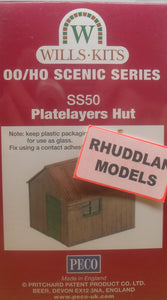WILLS SS50 OO/1:76 PLATELAYERS HUT - (PRICE INCLUDES DELIVERY)