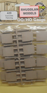 RATIO 429 OO/1:76 CONCRETE FENCING - (PRICE INCLUDES DELIVERY)