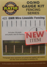 Load image into Gallery viewer, RATIO 423 OO/1:76 GWR WIRE LINESIDE FENCING - (PRICE INCLUDES DELIVERY)