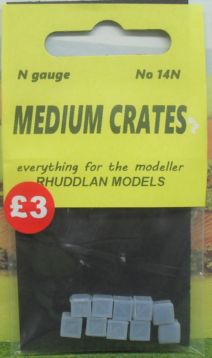 New No.14N N gauge MEDIUM CRATES unpainted. – Rhuddlan Models
