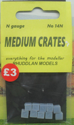 New No.14N  N gauge MEDIUM CRATES unpainted.