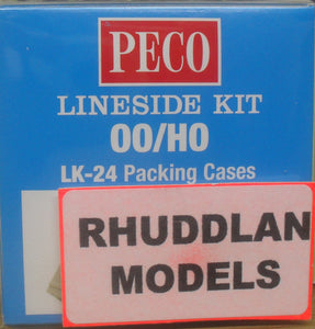 PECO LK-24 OO/1:76 PACKING CASES - (PRICE INCLUDES DELIVERY)