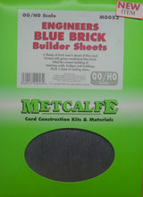 Load image into Gallery viewer, METCALFE M0053 OO/1.76 ENGINEERS BLUE BRICK BUILDERS SHEETS - (PRICE INCLUDES DELIVERY)