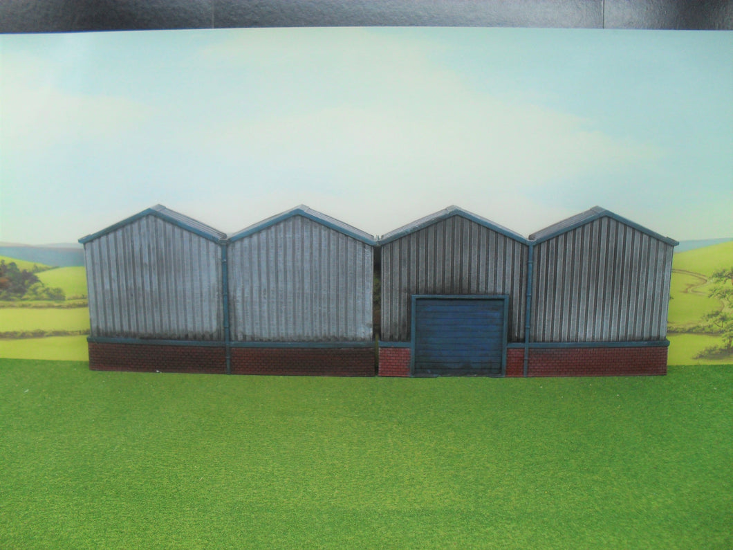 New No.93 OO gauge x2 Low relief factory/warehouse unpainted ...