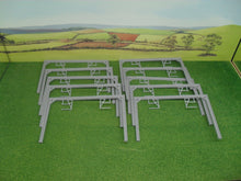 Load image into Gallery viewer, New No.46LGE OO gauge BOX OF 10 CATENARY GANTRIES unpainted.