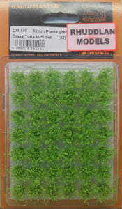 GAUGEMASTER GM 149 12MM PLANST GREEN GRASS TUFTS MINI SET - (PRICE INCLUDES DELIVERY)