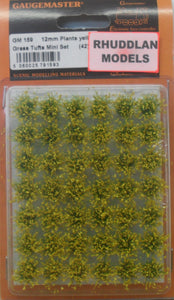 GAUGEMASTER GM 159 12MM PLANTS YELLOW GRASS TUFTS MINI SET - (PRICE INCLUDES DELIVERY)