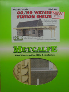 METCALFE PO239 OO/1.76 WAYSIDE STATION SHELTER - (PRICE INCLUDES DELIVERY)
