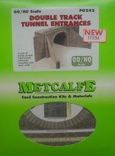 Load image into Gallery viewer, METCALFE PO242 OO/1.76 DOUBLE TRACK TUNNEL ENTRANCES - (PRICE INCLUDES DELIVERY)