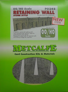 METCALFE PO245 OO/1.76 REATAINING WALL STONE STYLE - (PRICE INCLUDES DELIVERY)