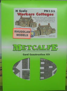 METCALFE PN155 N GAUGE WORKERS COTTAGES (PRICE INCLUDES DELIVERY)