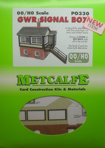 METCALFE PO330 OO/1:76 GWR SIGNAL BOX - (PRICE INCLUDES DELIVERY)