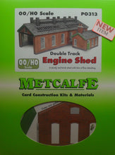 Load image into Gallery viewer, METCALFE PO313 OO/1:76 ENGINE SHED DOUBLE TRACK - (PRICE INCLUDES DELIVERY)