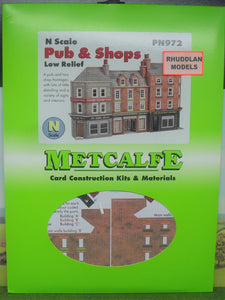 METCALFE PN972 N GAUGE PUB & SHOPS