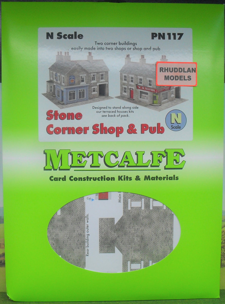 NEW METCALFE PN117 N GAUGE STONE CORNER SHOP & PUB – Rhuddlan Models