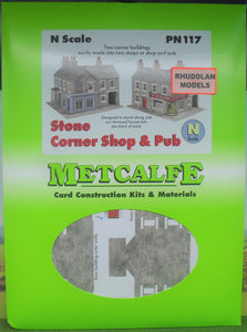 NEW METCALFE PN117 N GAUGE STONE CORNER SHOP & PUB
