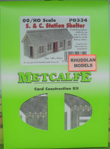 METCALFE PO334 OO GAUGE S. & C. STATION SHELTER - (PRICE INCLUDES DELIVERY)
