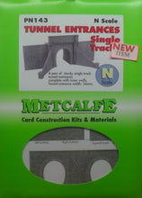 Load image into Gallery viewer, METCALFE PN143 N GAUGE TUNNEL ENTRANCES SINGLE TRACK - (PRICE INCLUDES DELIVERY)