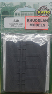 RATIO 239 N GAUGE RETAINING WALL (350MM LONG) - (PRICE INCLUDES DELIVERY)