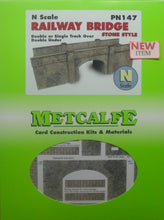 Load image into Gallery viewer, METCALFE PN147 N GAUGE RAILWAY BRIDGE STONE WALL - (PRICE INCLUDES DELIVERY)