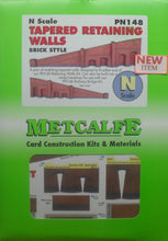 Load image into Gallery viewer, METCALFE PN148 N GAUGE TAPERED RETAINING WALLS BRICK STYLE - (PRICE INCLUDES DELIVERY)