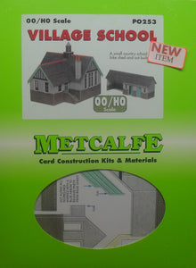 METCALFE PO253 OO/1.76 VILLAGE SCHOOL - (PRICE INCLUDES DELIVERY)