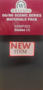 WILLS MATERIALS PACKS SSMP203 OO/1:76 SLATES (4) - (PRICE INCLUDES DELIVERY)