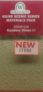 WILLS SSMP228 OO/1:76 RANDOM STONE (4) - (PRICE INCLUDES DELIVERY)