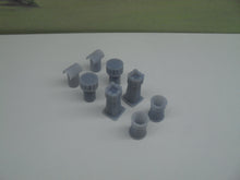 Load image into Gallery viewer, New No.65 OO gauge pack of chimneys (8) unpainted.