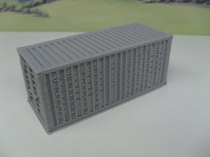 New No.1 OO gauge shipping container unpainted.